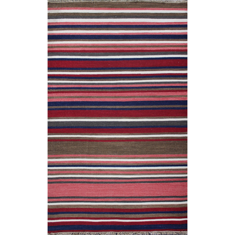 Patridge Wool Striped Indoor Rug, Rectangle 8' x 11'