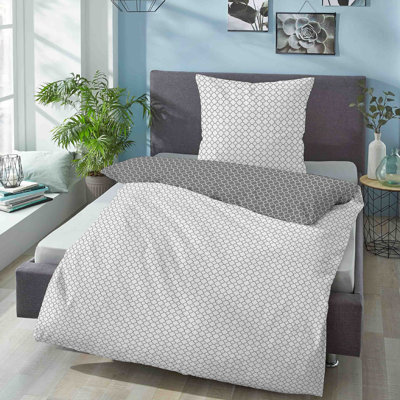 100% Cotton 80 TC Reversible Duvet Cover Set