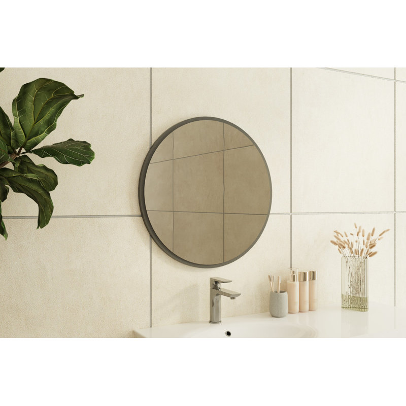 Alyze Concave Floor Mirror, Black