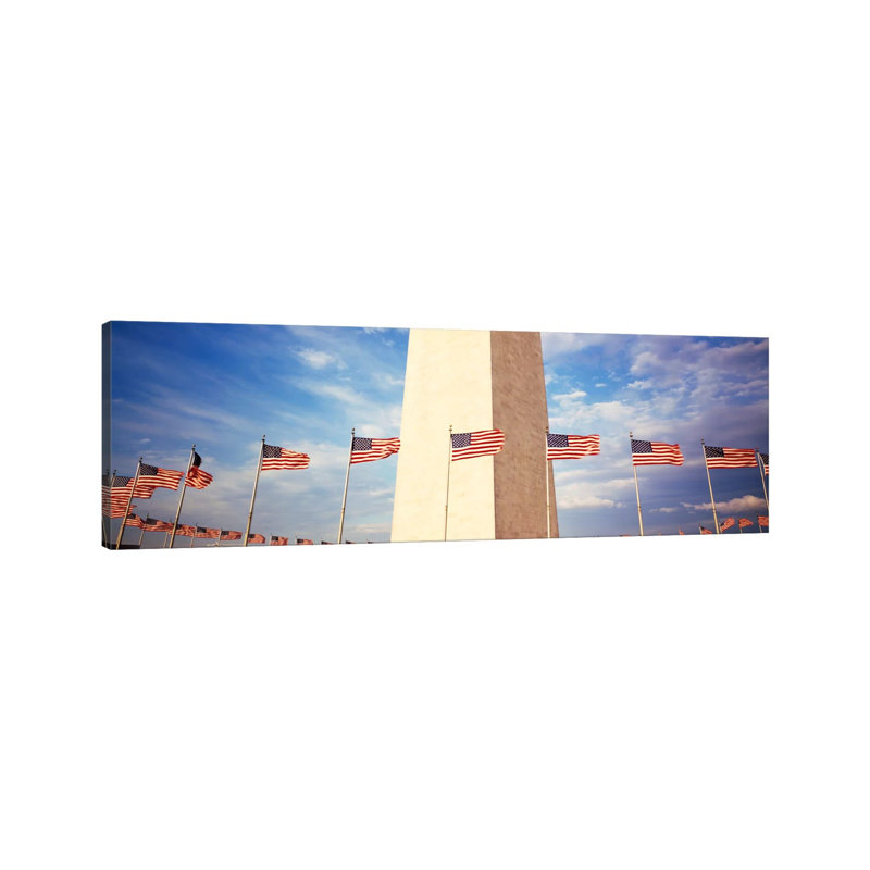 Washington Monument Washington DC USA - Wrapped Canvas Panoramic Print, 30.48 cm H x 91.44 cm W x 3.175 cm D