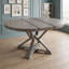 Ensemble de table de salle à manger rétro extensible avec 4 chaises rembourrées Retro-960992797