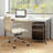 2 Drawer Steel Filing Cabinet With Wheels 24''H X 16.3''W X 20.5''D (1 Set)-1900446238
