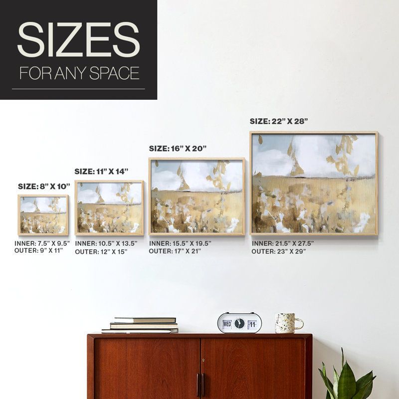 Landscape Series-XIII -Framed Print - Restickable, Naturel, H 16 po x l 20 po