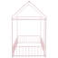 Structure de lit simple en métal avec clôture, pour, adolescents, filles, garçons, rose-1920892293-1920892297