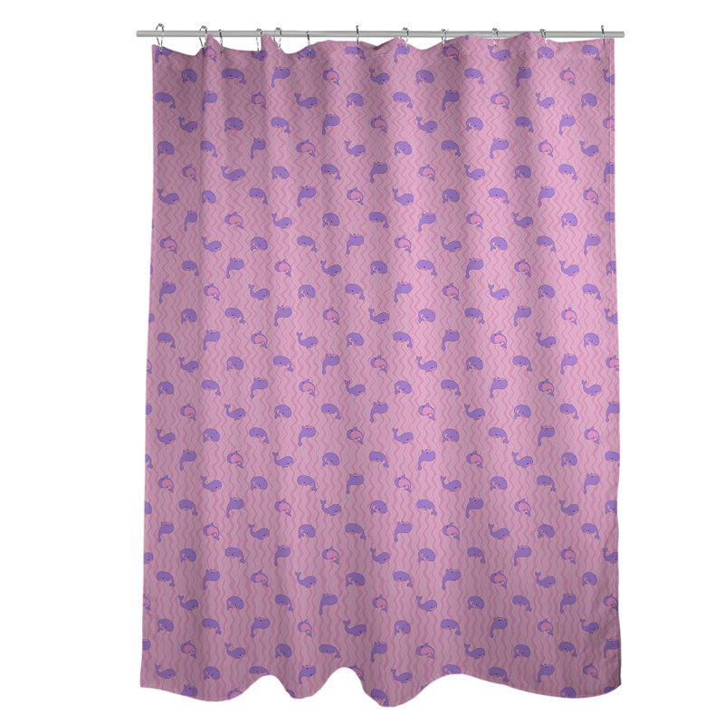 Rideau simple sower katelyn elizabeth baleines, Rose / Mauve
