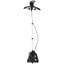 HOMCOM Clothes Steamer with Adjustable Telescopic Pole 41-110 cm Black