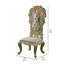 Chaise d'appoint capitonnée en gris