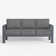 Alturas Standalone Product 73" Wide Outdoor Reversible Patio Sofa with Cushions