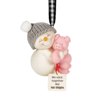 Ornement en forme de bonhomme de neige département 56 Snowpinions