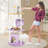  62'' Multi-level Cat Tree w/ Moon-Shaped Top Perch Cloud-Shaped Jumping Platform