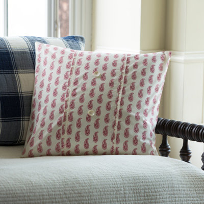 Paisley 100% Cotton Throw Pillow Cover