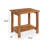 Candrice Rectangular Outdoor Side Table-614873402