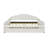 Full Size Upholstery Daybed Frame with Shall Shaped Backrest and Trundle-1242220093
