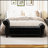 64.5" Nails Tufted Velvet Upholstery Bed Bench with Storage-1127585378