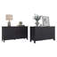 Commodes 6 tiroirs Wenge, ensemble de 2