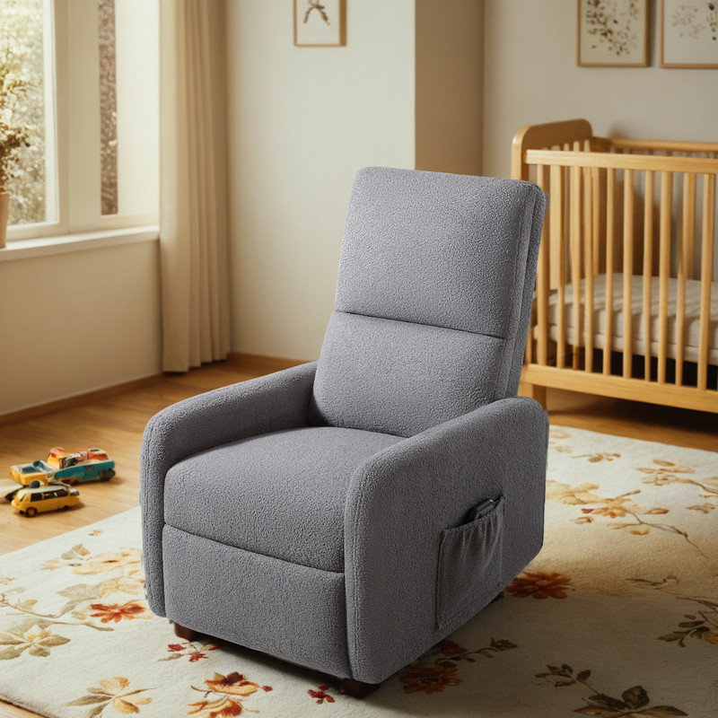 Fauteuil inclinable Power Lift, Ourson gris