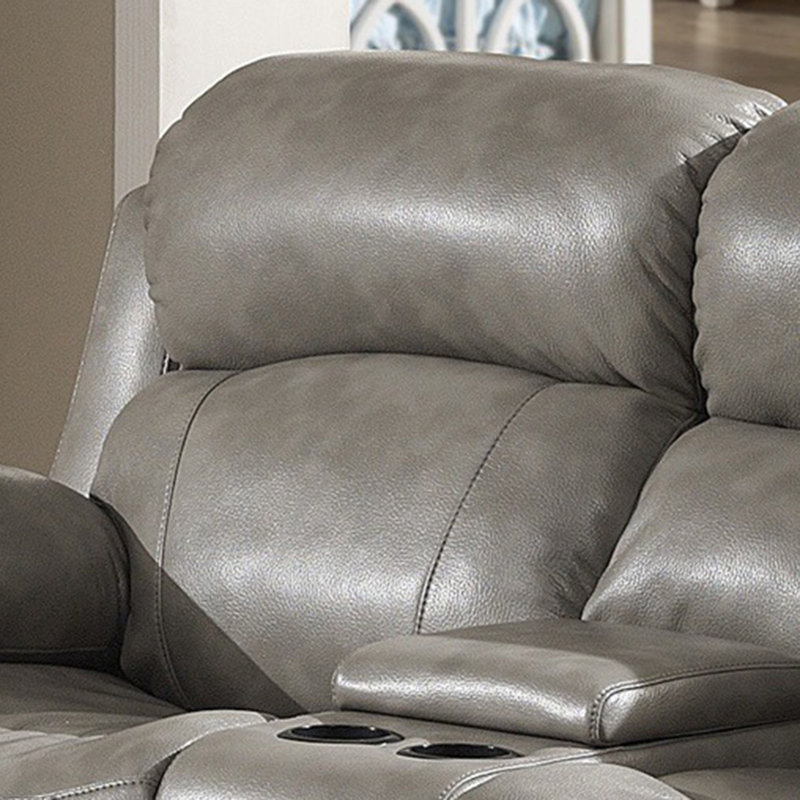 Kunkel 78 " Faux Leather Loveseat Reclining, Manual