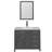 36" Single Bathroom Vanity Set with Sink Top and Mirror, Soft-Close Doors-53228715