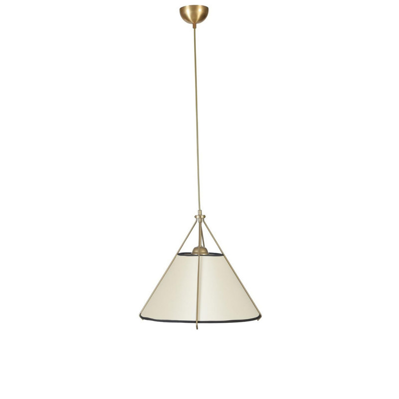 Chandle - Light Gold Pendant, Cream