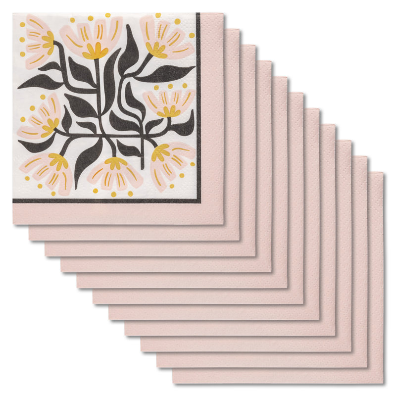 Cocktail Paper Napkins Mod Blossoms