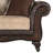 Brown Rolled Arm Loveseat