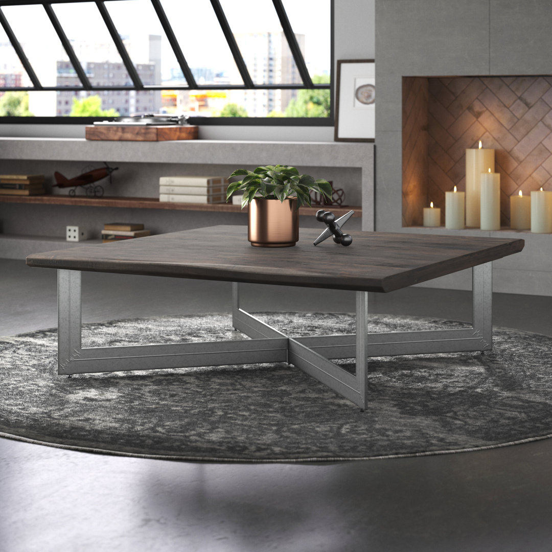 Metivier Solid Wood Top Coffee Table - Brown Trent Austin Design®