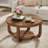 Rustic 2 Tier 31 inch Round Coffee Table  Center Table For Living Room-1579515272