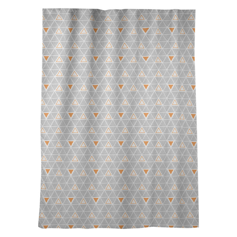 Jordao Room Darkening Curtain Single Panel, Orange/Accent
