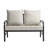 Nickita Metal Outdoor Loveseat with Cushions-829179656