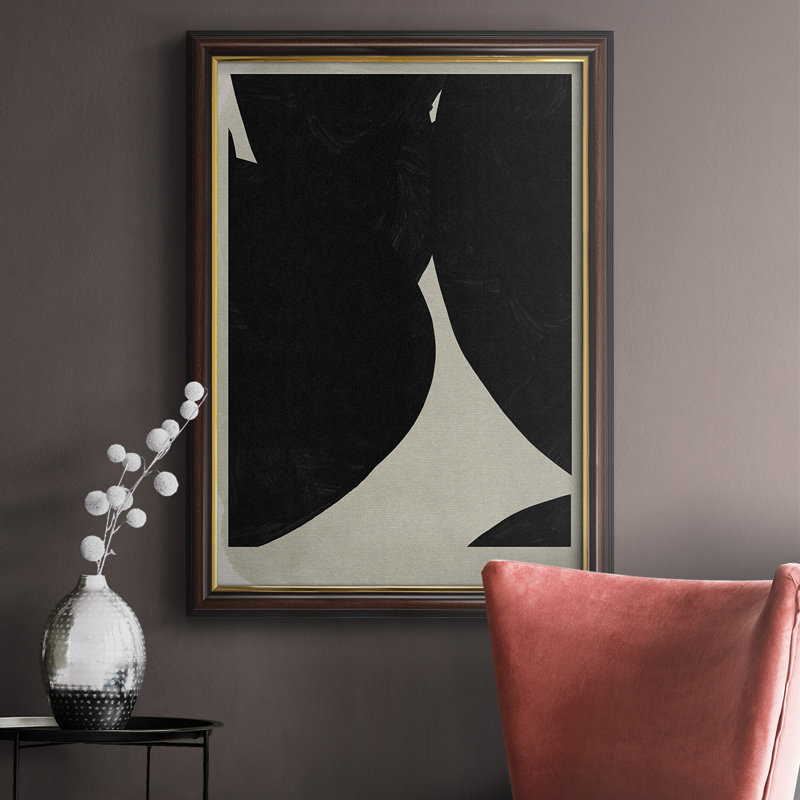 «Big Graphic I», peinture sur toile encadrée, H 27 po x l 18 po x P 2,5 po