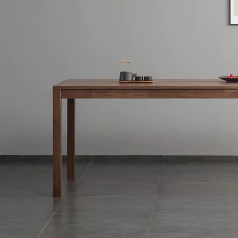 Simple And Elegant Walnut Wood Practical Desk, 29.52" H x 70.86" W x 31.49" D