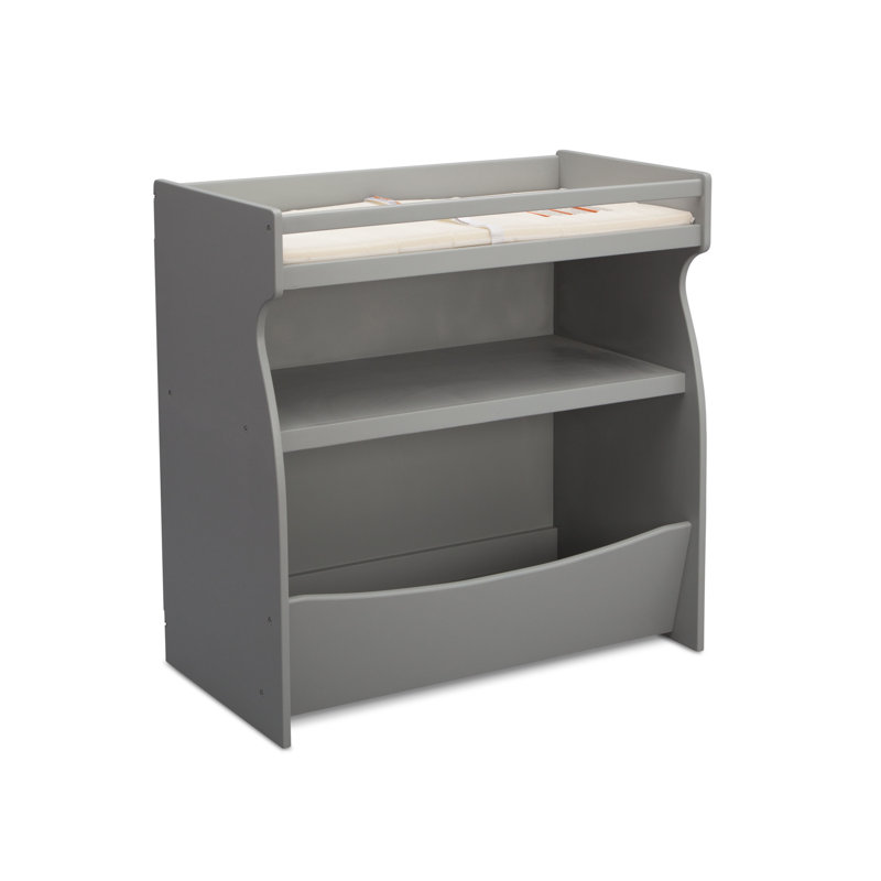 Table à langer 2 en 1 avec matelas Gateway, Gris