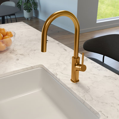 Masimo Diver Single Handle Kitchen Faucet Pull-down Dual Spray