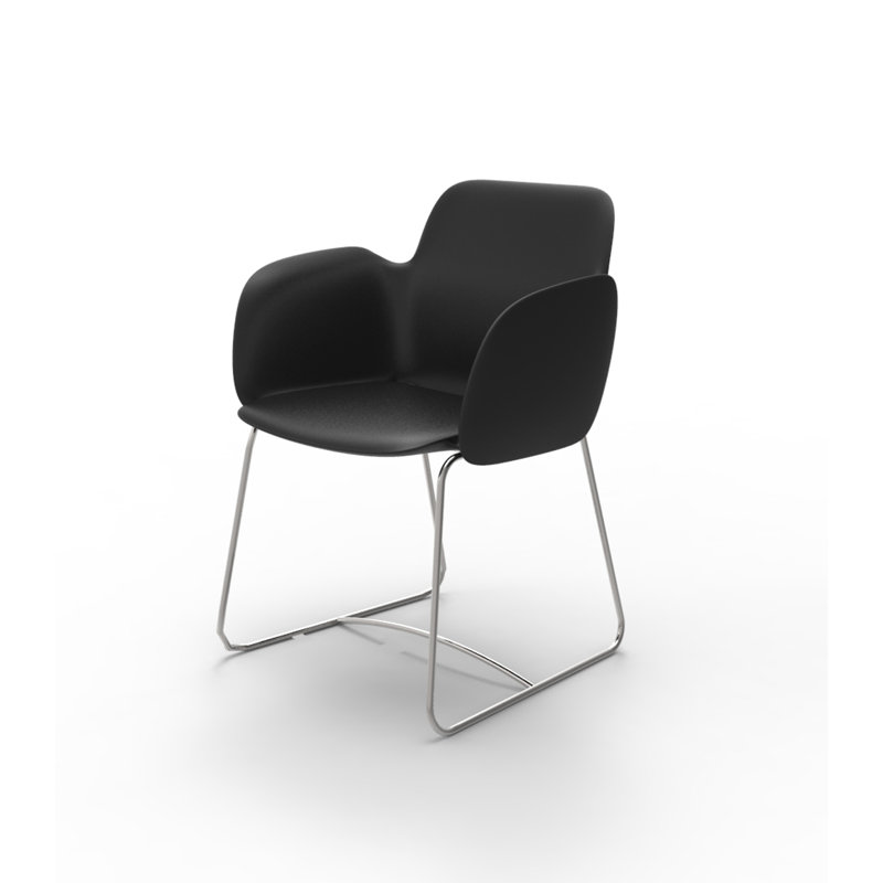 Pezzettina Patio Dining Armchair, Black