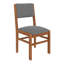 Ensemble de 4 chaises de salle à manger rembourrées en tissu de style Mid-Century, chaise de salle à manger de style campagnard