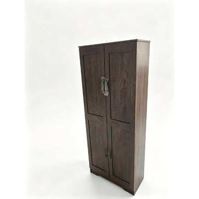 Armoire de cuisine, armoire de rangement blanche autoportante, armoire de 60 po, grande armoire de rangement pour salle de bain avec 2 portes et tablettes réglables, pour la salle à manger, le salon