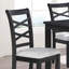 6 pièces contemporaines pour salle à manger avec table rectangulaire gris anthracite, 4 chaises et un banc, 6 pièces de conception compacte avec chaises, sièges élégants