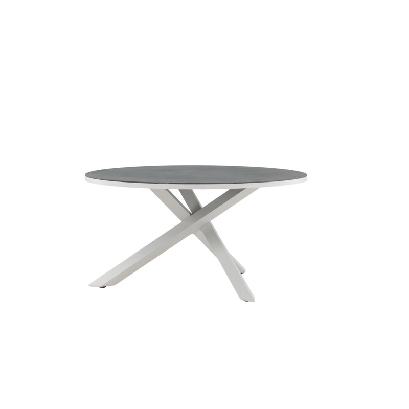 Doney Round Metal Outdoor Dining Table , 140cm cm W 140cm cm D
