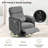 Power Swivel Recliner Glider With Adjustable Headrests & Armrests,  Usb And Type-C Charging Ports-1074102111