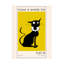 "Home is où le chat est" par Ayse - Art textuel sur toile tendue-1430163739