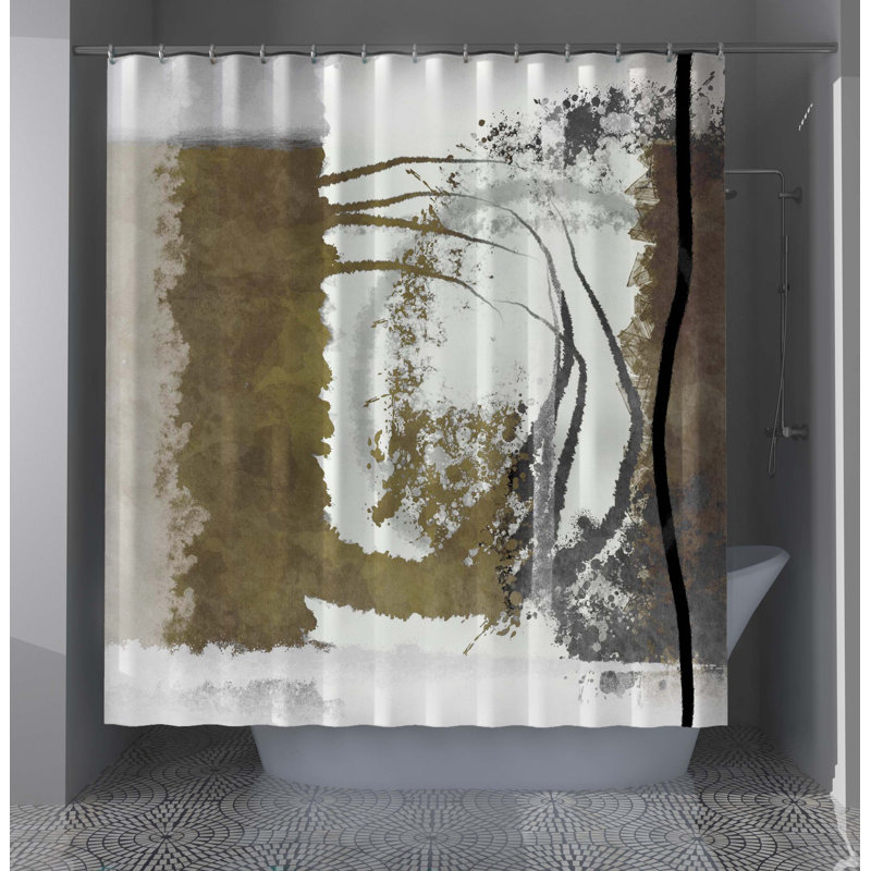 Abstract Shower Curtain