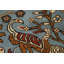 Tapis à motif oriental animaux 10 po x 14 po Ziegler