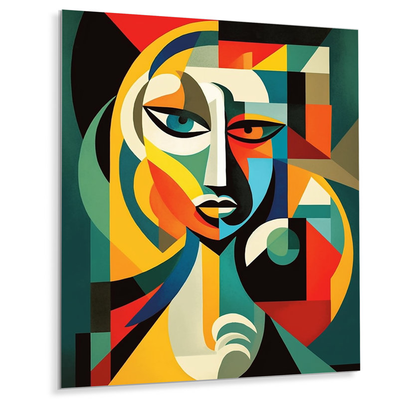 Chef-d'œuvre féminin abstrait - décoration murale en métal chef-d'œuvre, H 20 po x l 12 po x P 1 po
