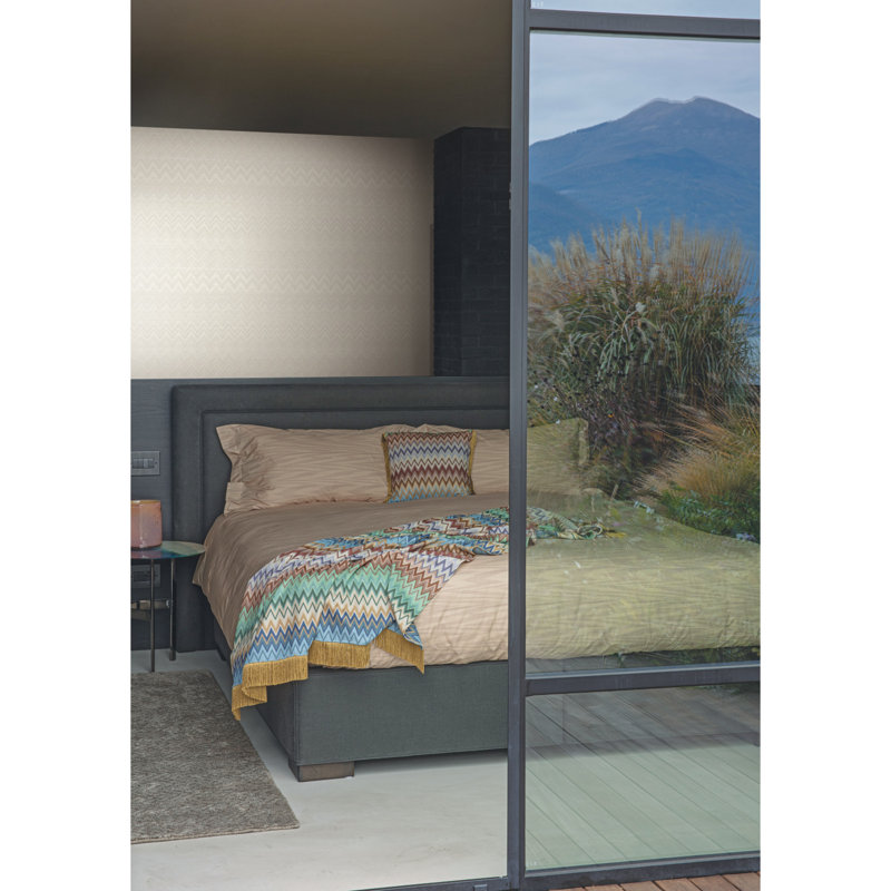 Double rouleau Missoni 4 Happy Zig Zag, Crème