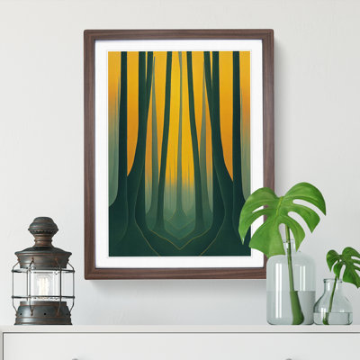 Calm Forest Abstract - Single Picture Frame Print