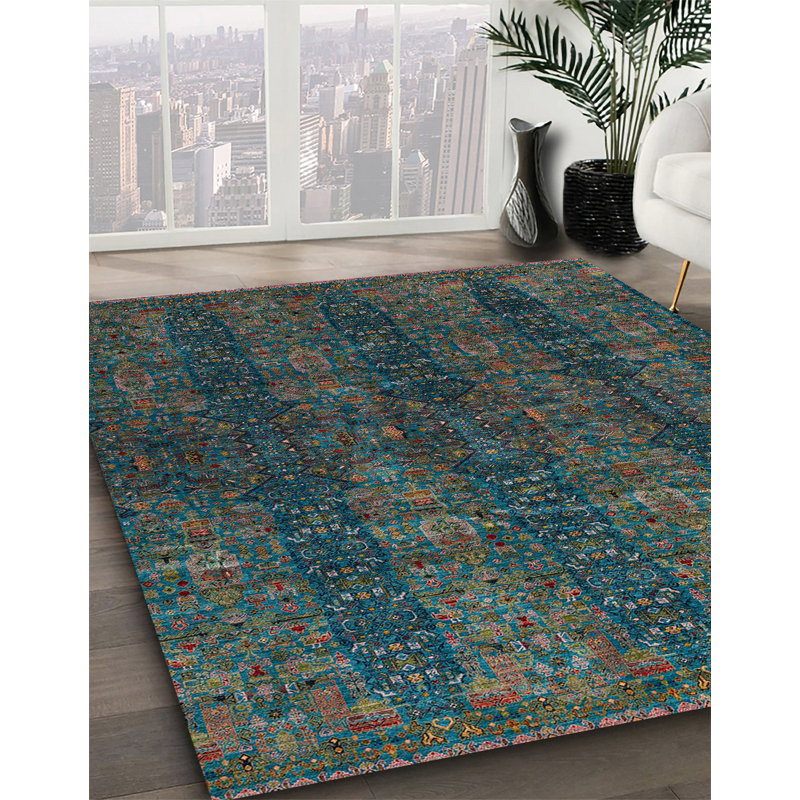 Hanadi Southwestern Indoor Rug, Round 4'