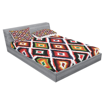 Microfiber Ikat Sheet Set