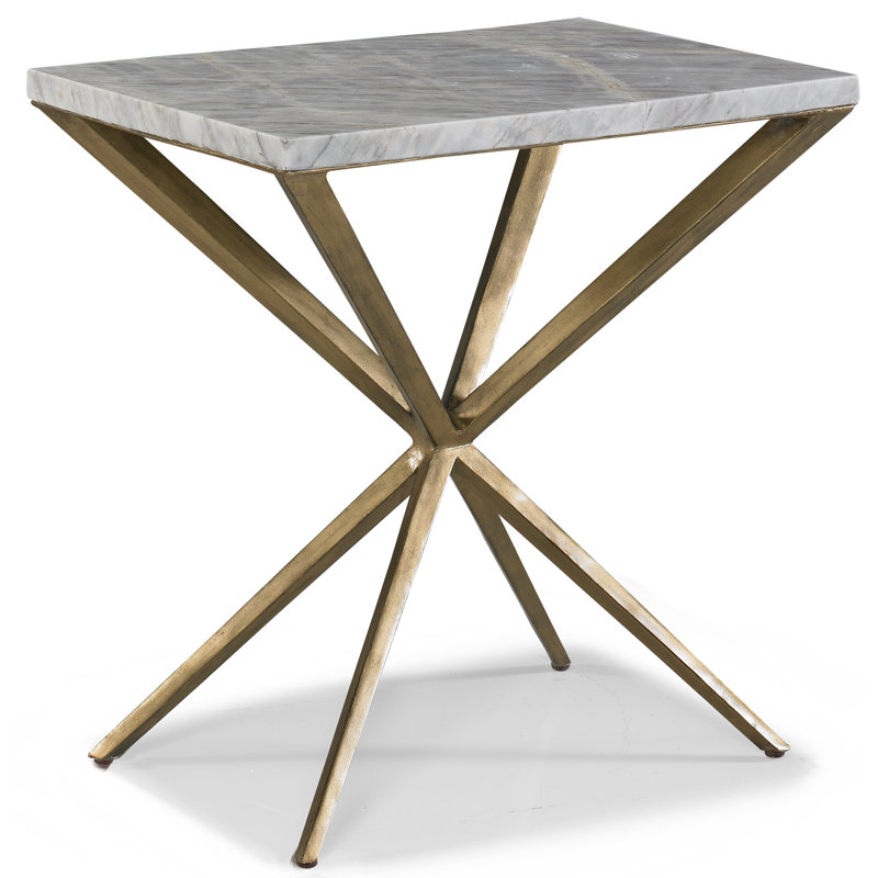 Centurion 100% Marble Pedestal End Table