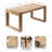 Cleburn Rectangle Living Room Coffee Table with Solid Mango Wood Design