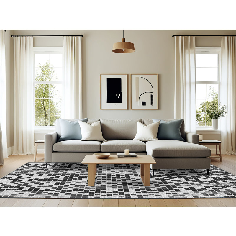 Rhoads Geometric Indoor Rug, Rectangle 6' x 9'